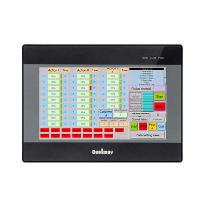 Coolmay 7 Inch 1024*600 EX3U-8070HD-44MT-2AD2DA-V-485P Endüstriyel 24v Dijital Analog Giriş Dokunmatik Ekran Paneli Plc HMI Entegre Hepsi Birde