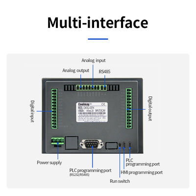 CNC Stepper Servo Brushless Pwm Çifte Motor Sürücü Hız HMI PLC Kombo Programlanabilir Mantık Denetleyicisi